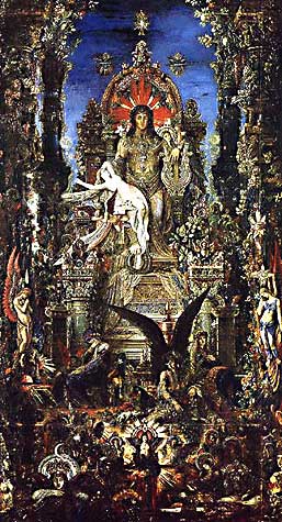 GUSTAVE MOREAU: JUPITER AND SEMELE(Detail)